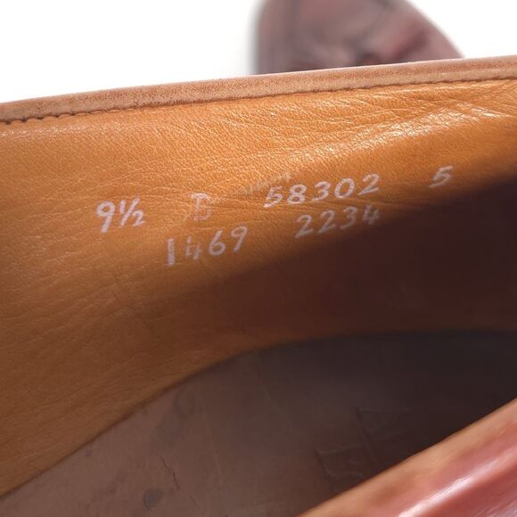 Allen Edmonds Men’s 9.5 D Newport Brown LEATHER Tassel Loafer Shoes USA MADE main image 11